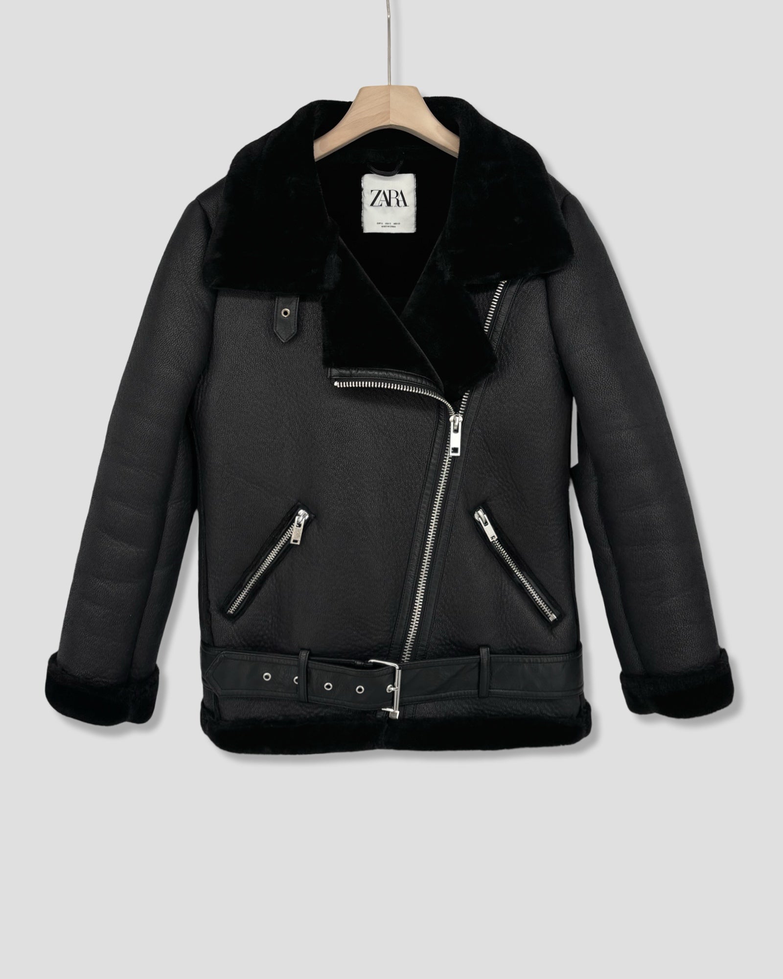 Double face biker jacket deals
