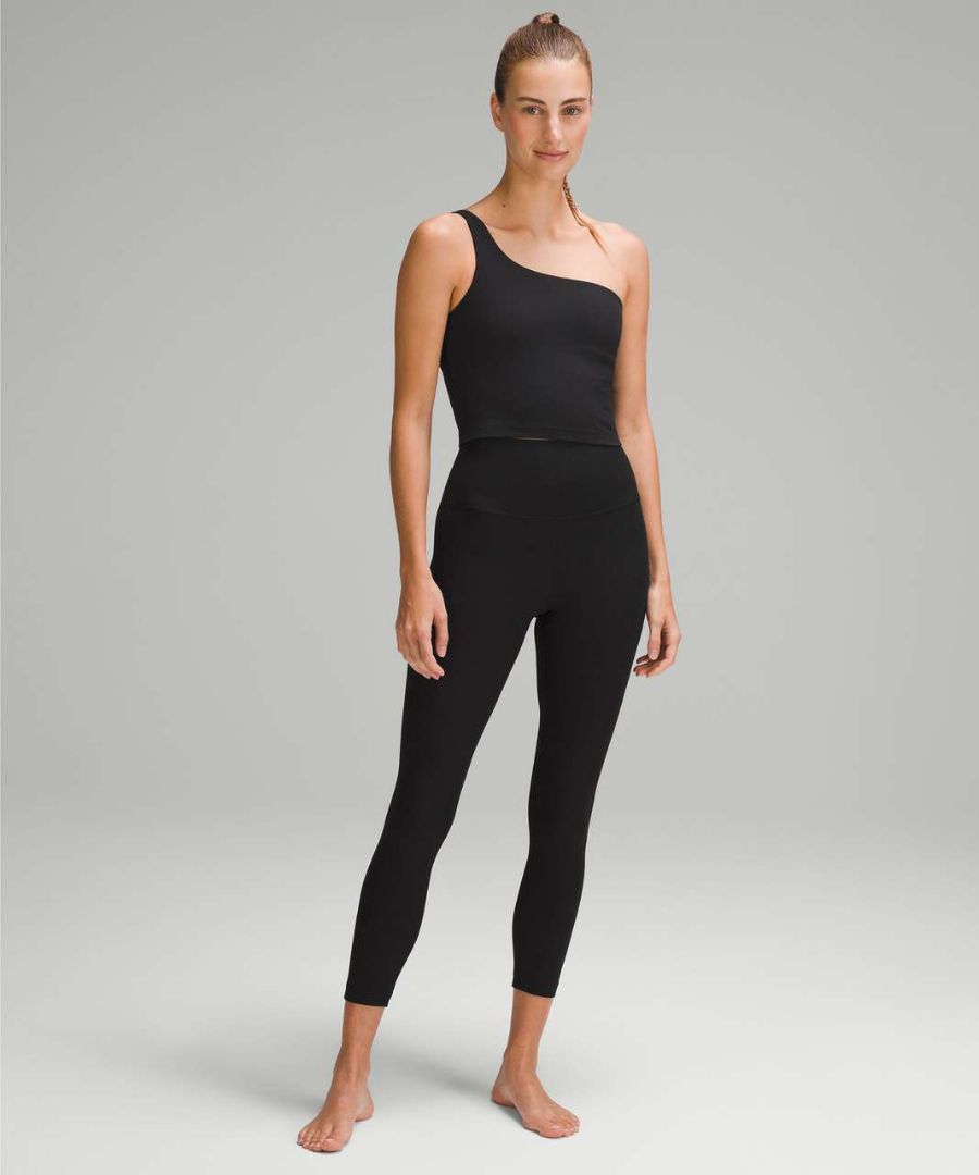 Lululemon Ribbed Nulu Asymmetrical Yoga Tank Top - Rhino